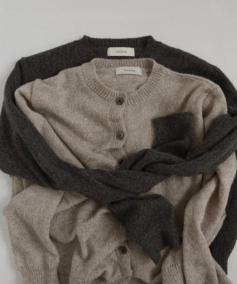 フロントギャザーニットカーディガン