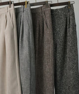 【2月中旬予約商品】サマーツイードワイドタックパンツ