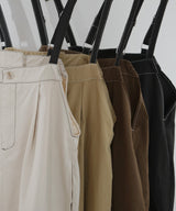 綿ツイルアシメデザインサロペット