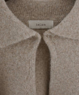 キーネックニットポロ