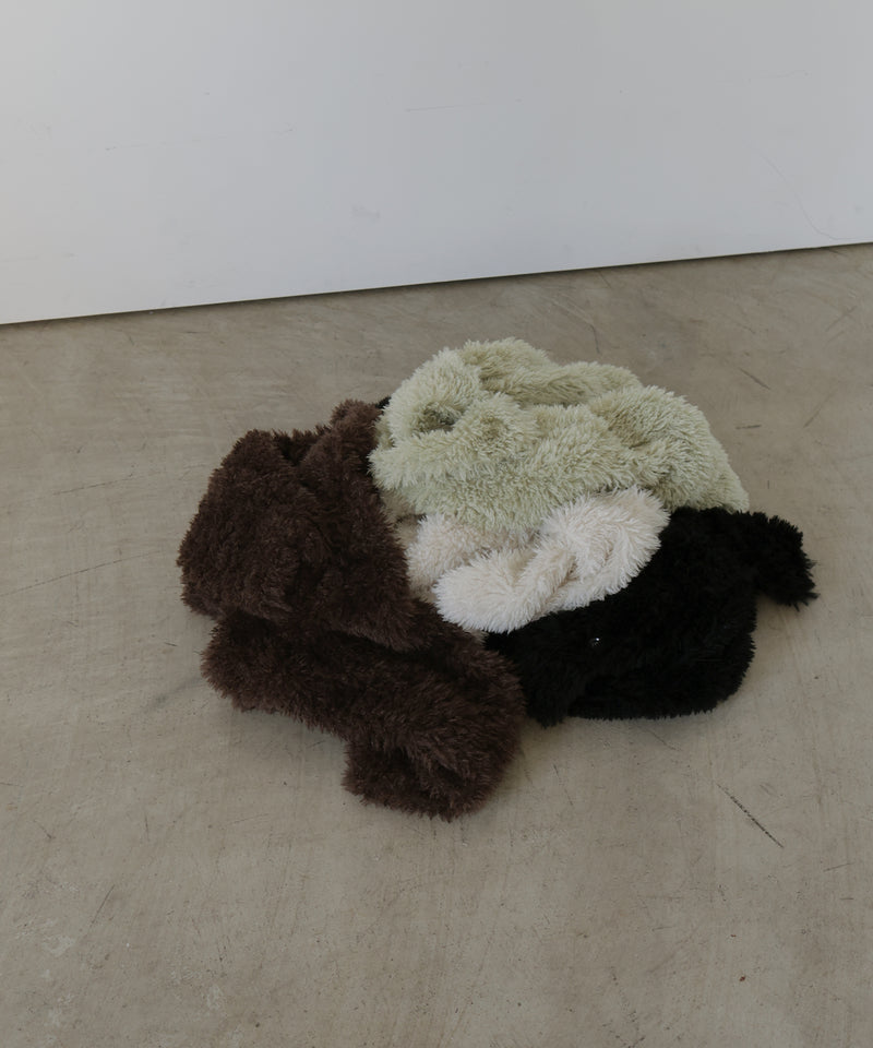 スタンドカラーフェイクファーブルゾン