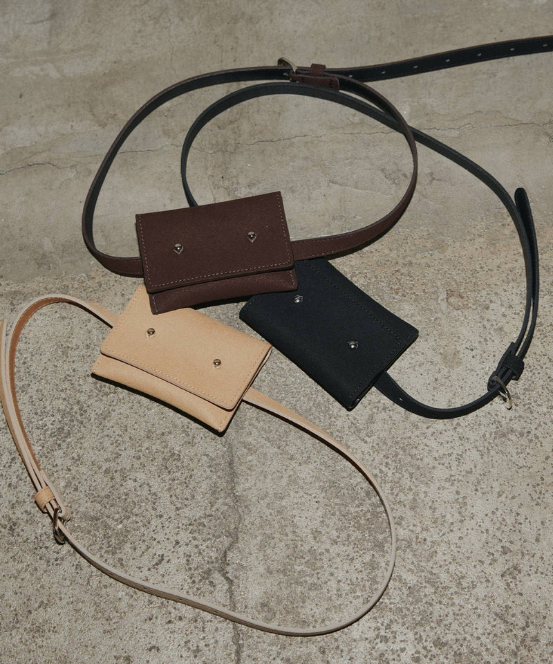 3wayスウェードウエストベルトポーチ