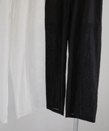 【2月中旬予約商品】刺繍レースイージーパンツ