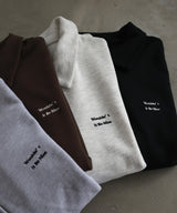 刺繍ロゴ ポロスウェットプルオーバー