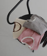 【1月上旬予約商品】レイヤード配色リブニットカーディガン