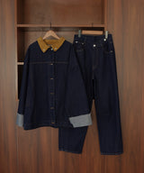 コーデュロイカラーデニムジャケット