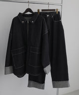 ロールアップデニムパンツ