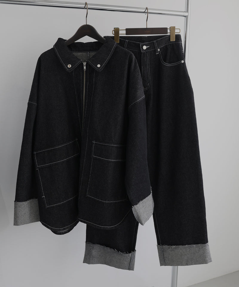 ロールアップデニムパンツ
