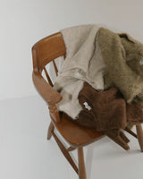 ミックスシャギーキーネックニット