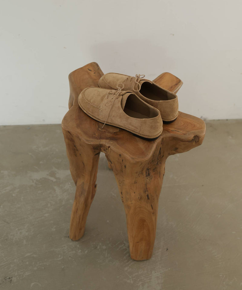 スウェードモカシンシューズ