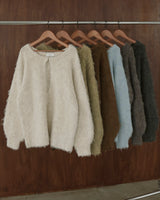 ミックスシャギーキーネックニット