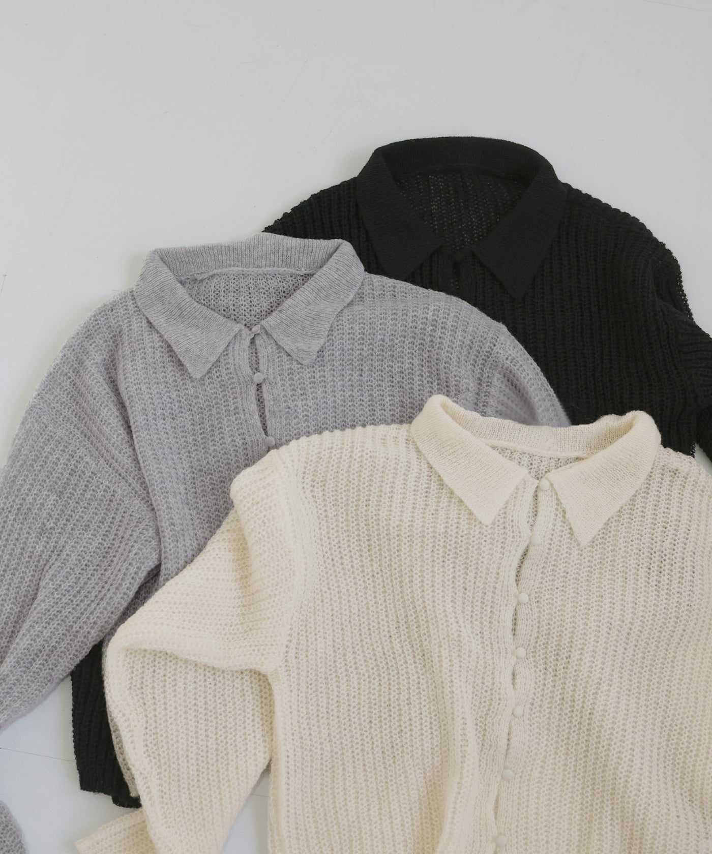 本日タイムSALE✨VONDEL（フォンデル）鍵編みポロニット 透かし編みポロニットプルオーバー – hellam