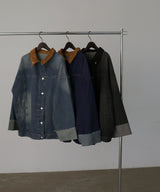 コーデュロイカラーデニムジャケット