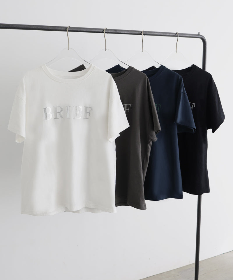 【5月上旬お届け】ポイント刺繍ロゴTシャツ