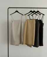 TRツイルバックオープンチュニックキャミ