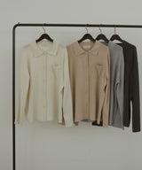 ポロニットカーディガン