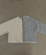 ブークレクルーネックカーディガン