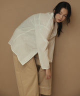 エンブロイダリーオープンカラーシャツ