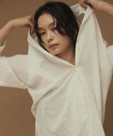 エンブロイダリーオープンカラーシャツ