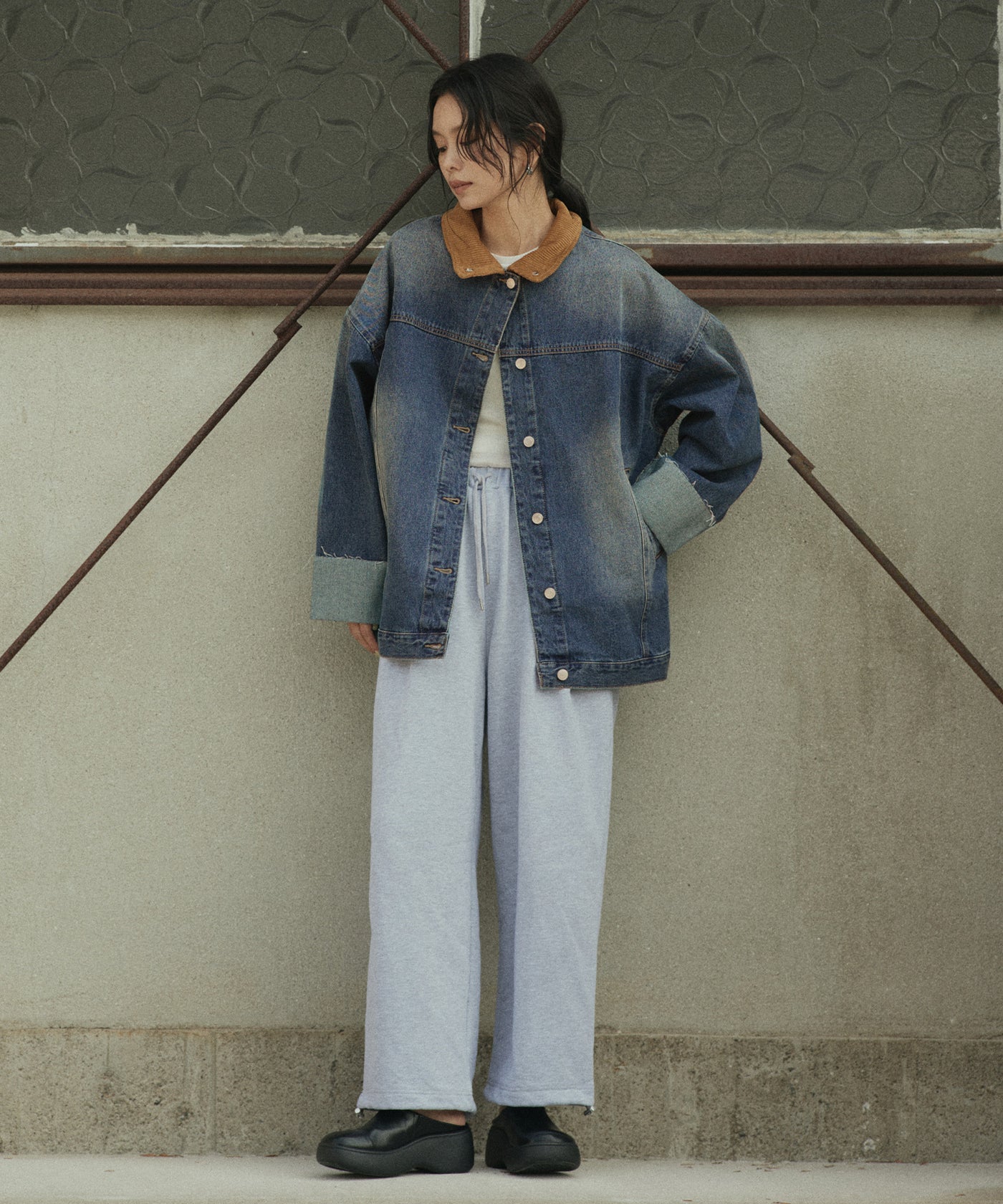 コーデュロイカラーデニムジャケット – hellam