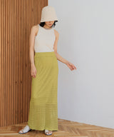 【高身長向け】クロシェ編み風メッシュニットスカート  1534